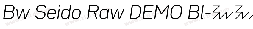 Bw Seido Raw DEMO Bl字体转换